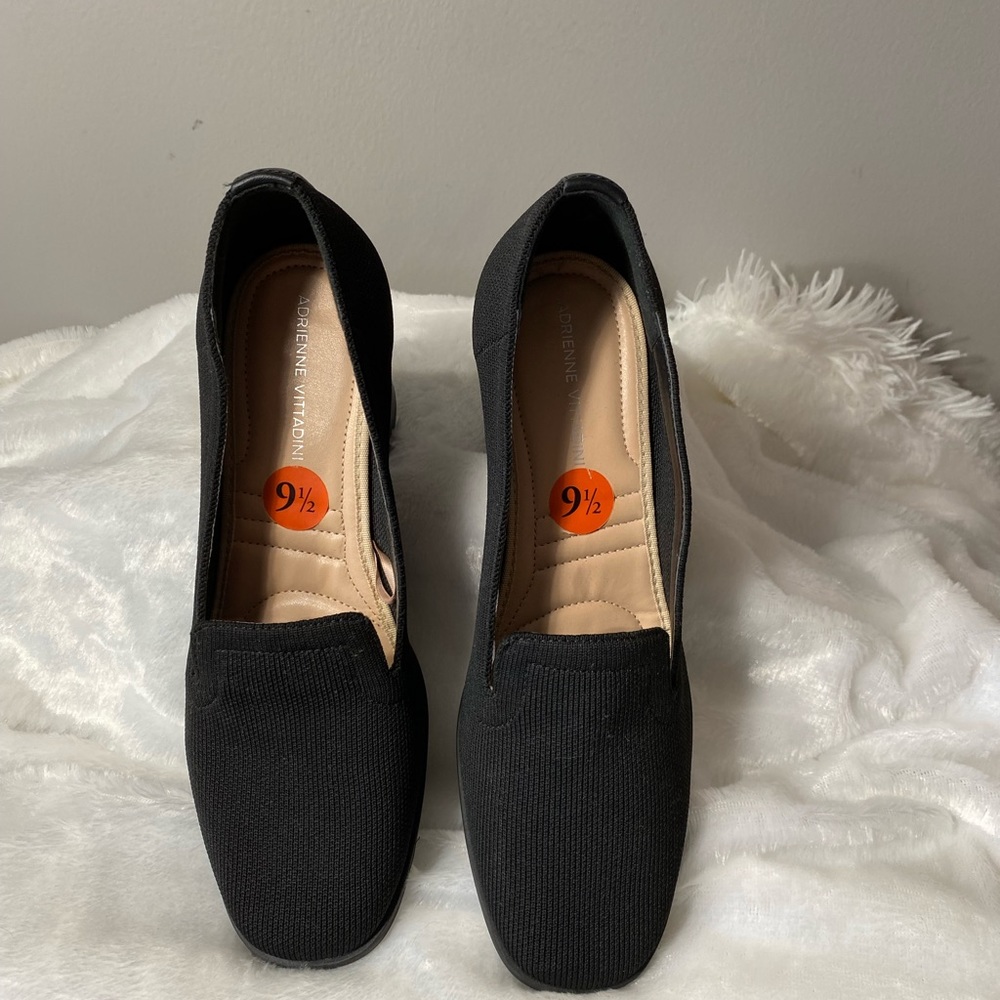 Adrienne VITTADINI Black Block Heels 
Size 9 1/2 M - Picture 3 of 8